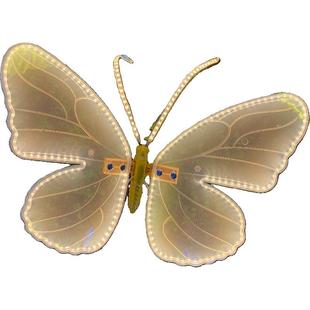 led蝴蝶灯动态仿真大蝴蝶防雨水户外景观亮化小区景区草坪灯装饰