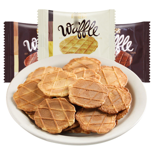 布尼侬比利时薄脆煎饼饼干焦糖可可风味独立小包早餐休闲散装零食