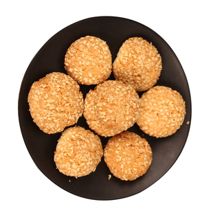 老式小麻饼手工酥饼芝麻味江苏盐城特产传统糕点小吃儿时零食年货