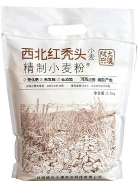甘肃旱地老品种红秃头小麦高筋粉