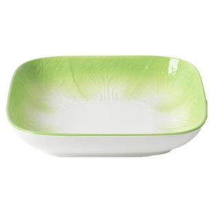 白菜方形盘子家用大号装菜碟子深菜盘2024新款餐具釉下彩陶瓷饭盘