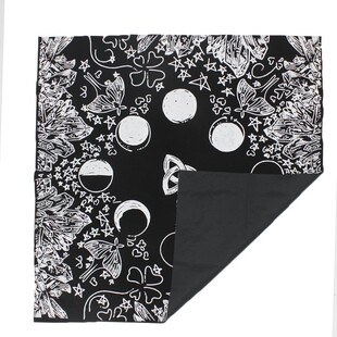 月亮水晶恋人塔罗布加厚丝绒布女巫的礼物聚灵专用桌布含牌袋