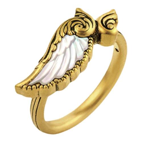 MONOLOGUE独白爱特天使守护之翼复古黄金戒指MR1464女友圣诞礼物