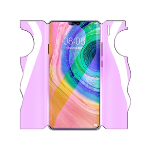 适用华为mate30钢化水凝膜全身保护软膜meta30pro手机膜全屏覆盖高清30rs保时捷版抗蓝光30epro前后一体膜por