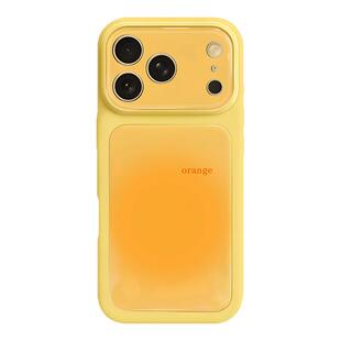 橙色晕染适用苹果17promax手机壳iPhone16pro大视窗15新款14pro可爱13高级感秒变17滴胶16plus全包air保护套
