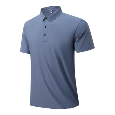 花花公子短袖POLO衫男冰丝透气