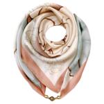 磁吸扣三角小方巾丝巾女士春秋夏季衬衫护颈饰围脖子薄围巾70x70