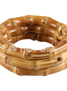 来而往民族风情侣竹节三圈手镯