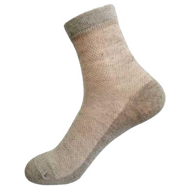 网眼防臭吸汗情侣亚麻袜子