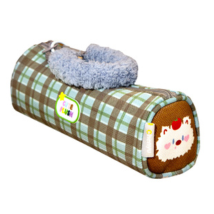 小槑同学 毛绒提手格子笔袋2025冷门高颜值小众不撞款文具盒小学生女孩款大容量便携手提铅笔袋初中女生可爱