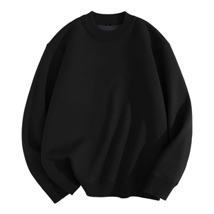 班尼路S&K黑色毛衣男款冬季加绒保暖针织衫男士半高领防寒上衣服A