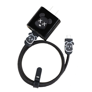 适用苹果17pro 16plus数据线保护套20W充电器线防折iPadAir缠绕线