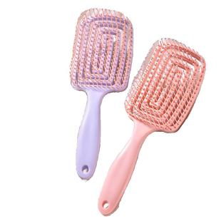 蓬松高颅顶梳子按摩头发神器气囊气垫梳头皮气垫梳镂空大弯梳子