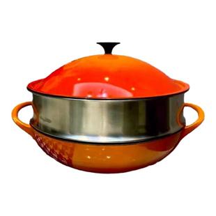 爱你多ainiduo珐琅铸铁锅32厘米炒锅炖锅高品双耳无涂层贵妃汤锅