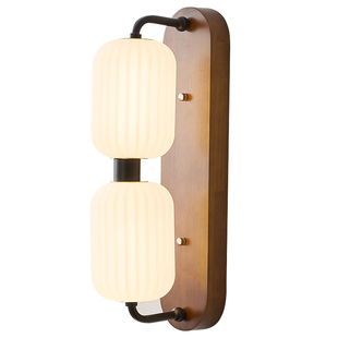 床头壁灯新中式宋代美学走廊过道灯复古名宿餐馆背景墙氛围感壁灯