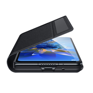 [官方同款]适用华为matex2手机壳新款x2折叠屏真皮翻盖全包防摔保护套mate x2典藏版高档商务mt男女磁吸牛皮