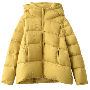 实体店羽绒服女短款加厚连帽泡芙面包服韩版宽松保暖秋冬新款外套