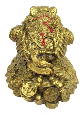 金蟾七星风水摆件三脚蟾蜍纯铜质