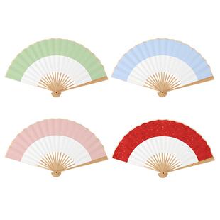 免费题字新中式古风空白折扇宣纸书法扇面扇子中国风汉服男女定制