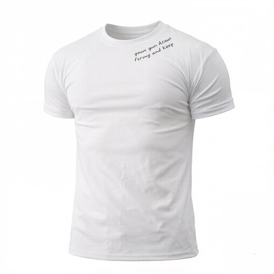 夏季男速干冰感收袖口运动T恤