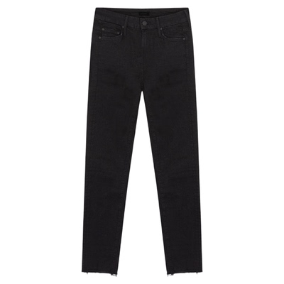 MOTHER  水洗女士小裤脚毛边简约9分裤休闲牛仔裤银泰百货 301604