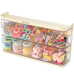 儿童发饰收纳盒壁挂墙女宝宝橡皮筋头绳发夹发卡发圈发箍首饰品盒