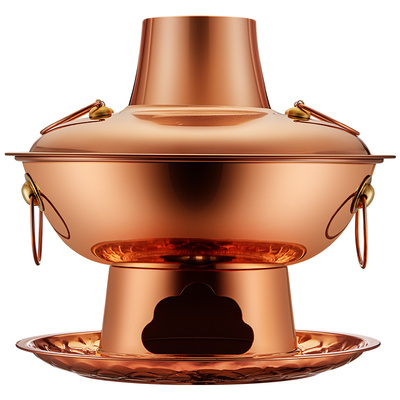 铜锅鸳鸯锅家用酒精宿舍用老北京