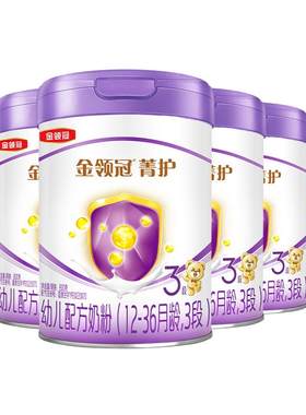 伊利金领冠菁护3段牛奶粉800g*6