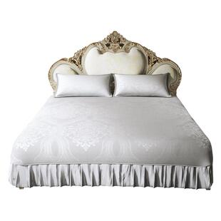 黄古林高端床裙冰丝席夏天婴幼儿a类凉席可机洗水洗床单席子