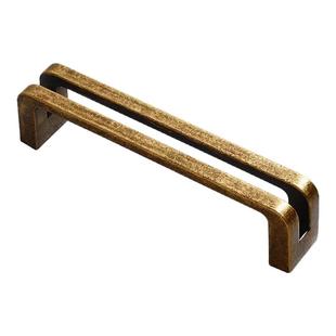 复古柜门拉手法式深色橱柜衣柜门把手中古风美式抽屉柜子家具拉手