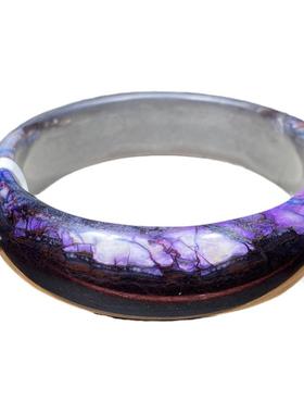 天然老料南非苏纪石手串紫色水晶