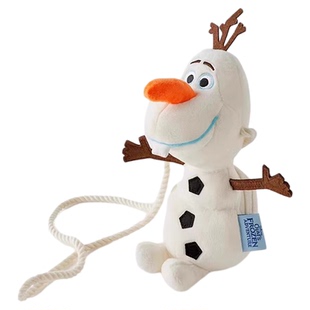 冰雪奇缘可爱雪宝毛绒儿童包2026新款休闲百搭卡通公仔装饰斜挎包