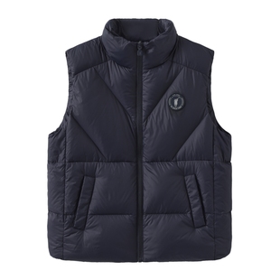 【90鸭绒】POLOWALK童装男童羽绒马甲2025秋冬新品儿童加绒上衣