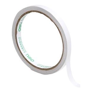 得力30400系列棉纸双面胶带0.9/1.2/1.8/2.4cm双面胶带手工胶带