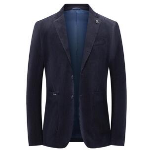 [灯芯绒保暖]梦特娇25秋冬男士单西服条绒高端西装外套保型抗皱J