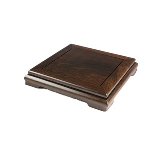 红木正方长方明式底座茶壶盆景奇石摆件古玩佛像精品黑檀实木底座