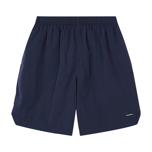 wassuphouse基础金属丝沙滩短裤男款裤子潮牌百搭直筒休闲五分裤