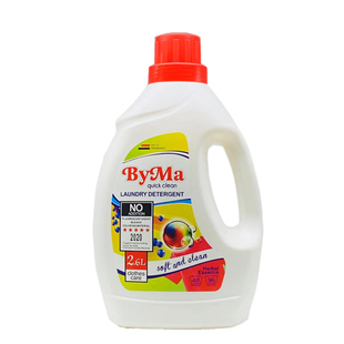 德国原装进口ByMa 强力去污不含荧光剂香橙香水型洗衣液2600ml