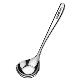 德国膳大皇316不锈钢喝汤勺家用盛汤匙加深加大调羹长柄韩式勺子