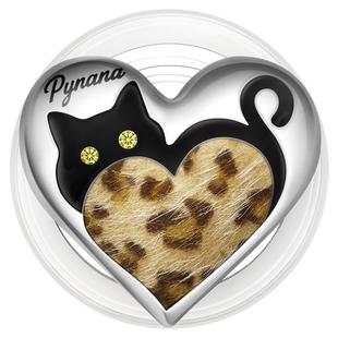 【新品上市】PYNANA翡娜娜豹豹猫系列原创高定创意珠宝手机磁吸支架气囊适用苹果iPhone华为伸缩贴桌面指环扣