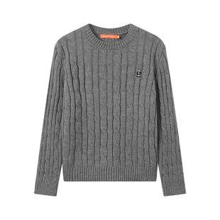 NOISY TEDDY25秋季新款时尚潮流简约纯色女士圆领长袖套头针织衫