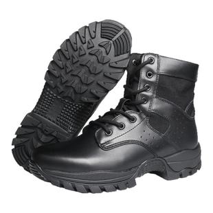 3515男靴真皮户外黑色重战术登山鞋徒步帮防刺穿工装短靴防护靴男