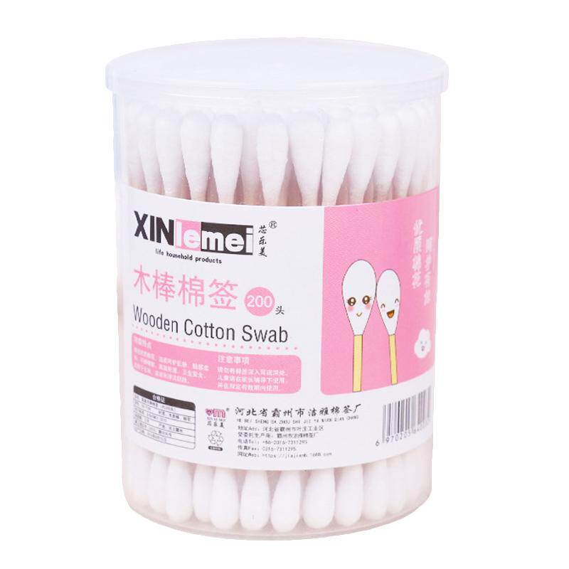 双头棉签化妆掏耳朵专用木棒棉花棒一次性细小尖头挖耳勺清洁棉棒
