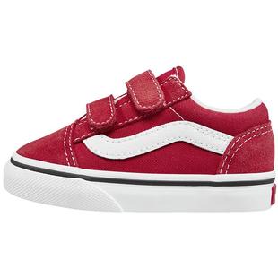 Vans范斯童鞋官方 小童给荔红魔术贴男女童低帮板鞋运动鞋