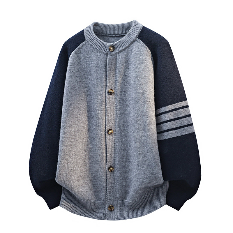 VISVIMCLMYBN秋冬拼色毛衣开衫
