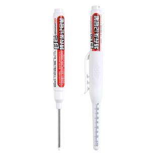 金万年长头记号笔脱帽不干油性深孔标记笔工地专用不掉色特长头划