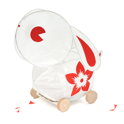 元宵兔子灯手提或木轮拖拉材料包