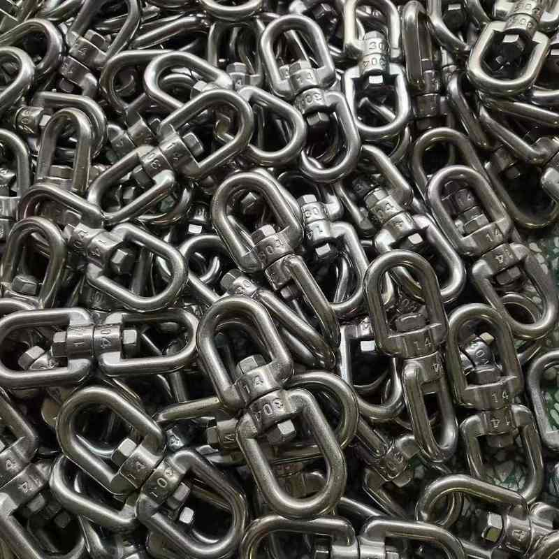 304不锈钢旋转环八字环登山旋转万向环链条扣环吊环旋转扣防缠绕