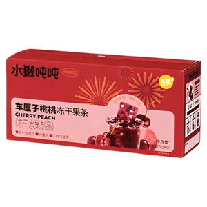 水獭吨吨(tǎ)车厘子桃桃 冻干果茶即溶锁鲜两冲果茶块季节限定