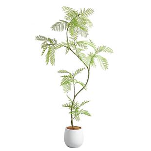 仿真绿植蓝花楹假绿植室内盆栽大型客厅高端轻奢植物摆件装饰假树